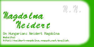 magdolna neidert business card